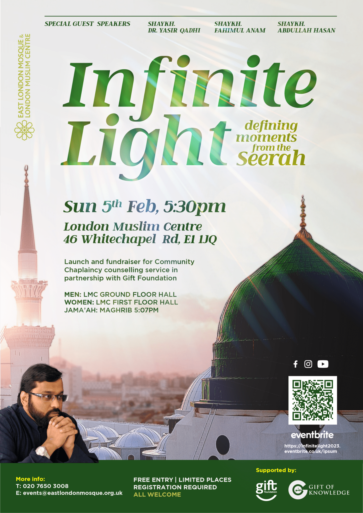 Infinite Light – An event with Shaykh Dr Yasir Qadhi